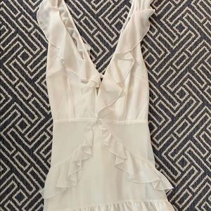 White mini dress